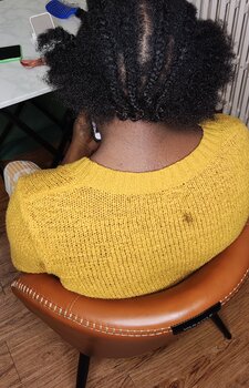 Démêlage des cheveux crépus